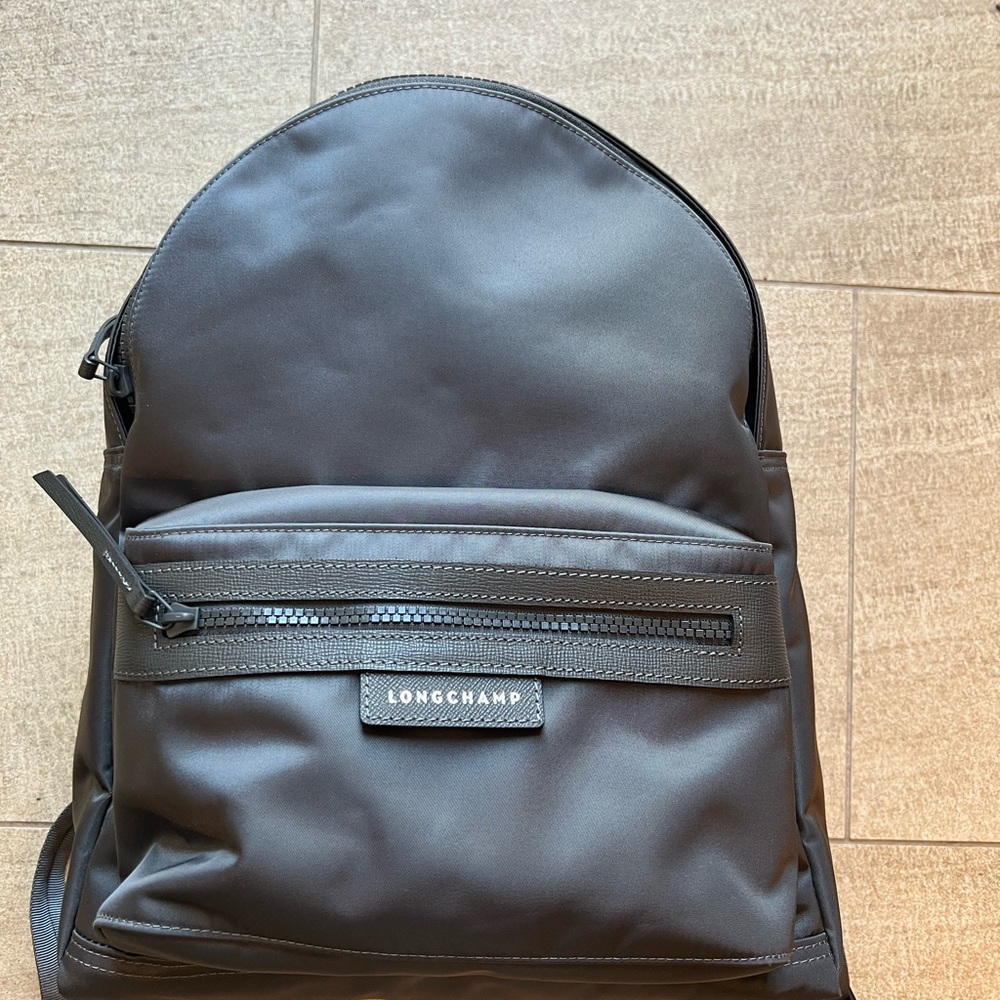 Longchamp Charcoal Backpack NWOT